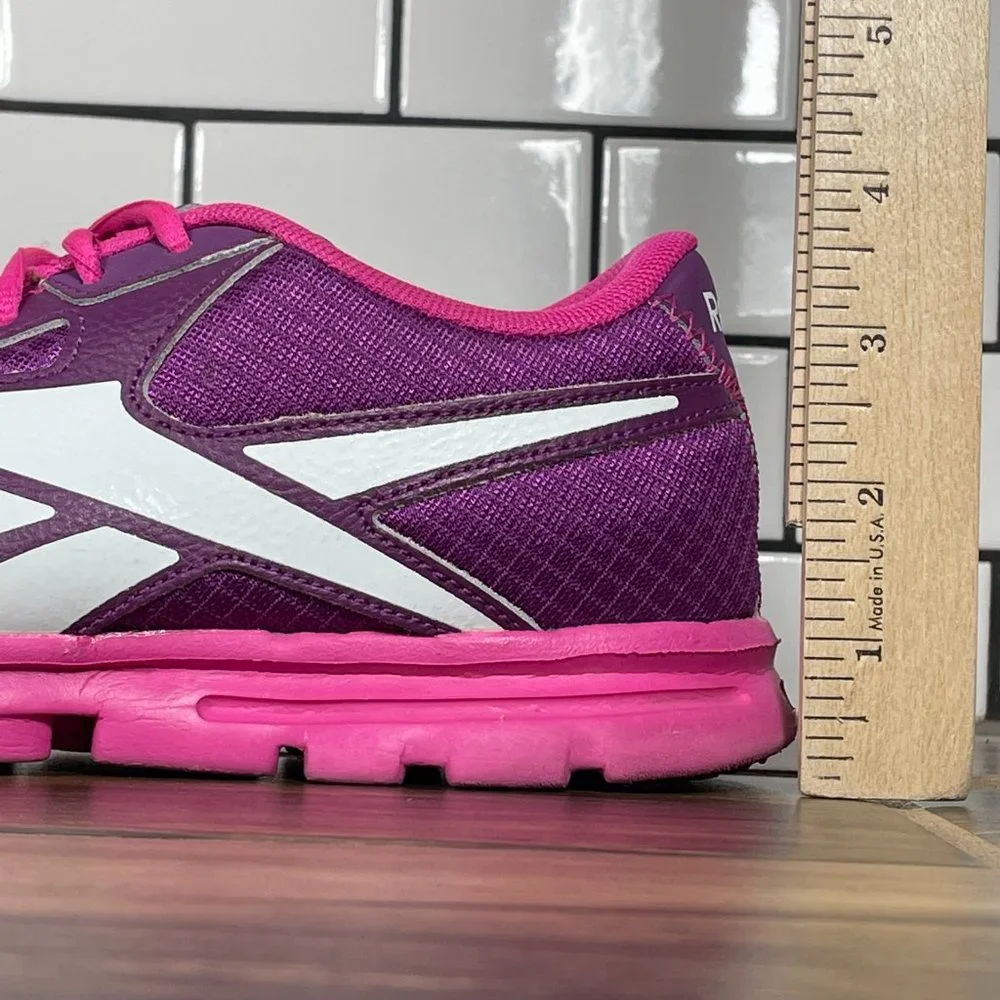 Reebok Yourflex Youth Girl's Size 5.5 Shoes Purple Pink Trainers Sneakers